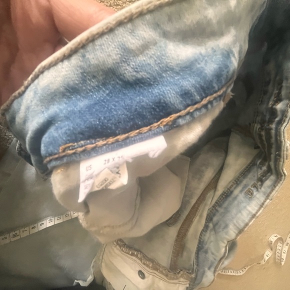 American Eagle AEO Flex Light Wash w Light Distressing Skinny Jeans 28x29 - Picture 8 of 17